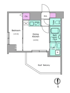 ドゥーエ蒲田南【4階】の間取り