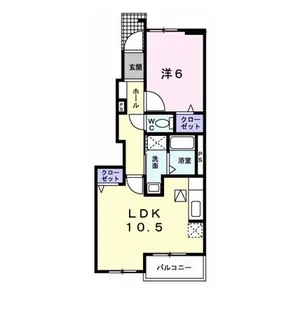 プラシード【1階】の間取り