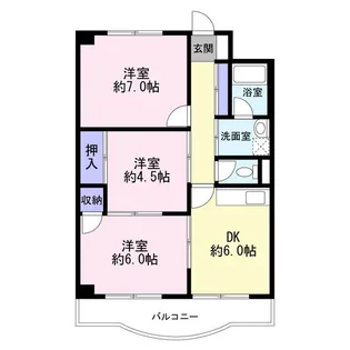 東陽ハイツ【4階】の間取り