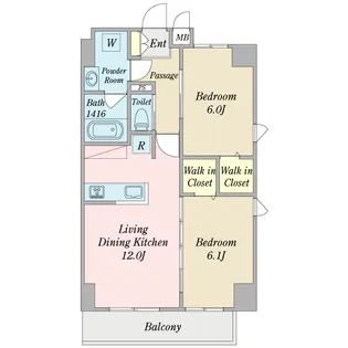 アドニス【6階】の間取り