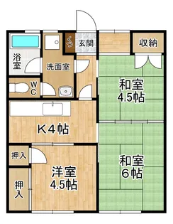 熊本県熊本市東区尾ノ上1【アパート】の間取り