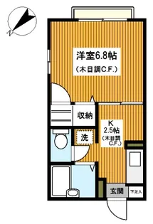 エルム篠原【1階】の間取り