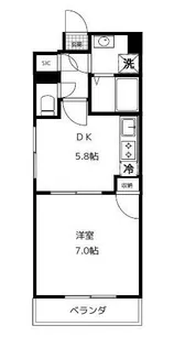 スカール千葉みなと【2階】の間取り