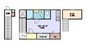 KIKUNA原町【2階】の間取り
