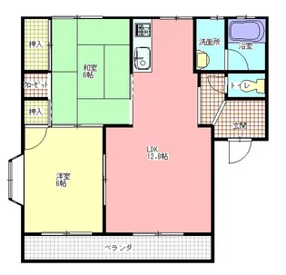コーポれんげ【2階】の間取り
