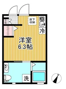 Hidden Island 中目黒【1階】の間取り