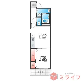 フジパレス弥刀駅北I番館【3階】の間取り