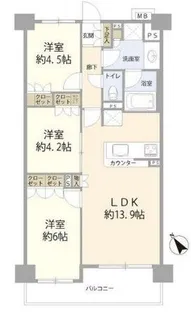 プレシス東日暮里【2階】の間取り
