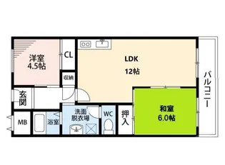 ロイヤル千里丘【3階】の間取り