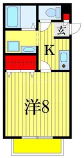 千葉県市川市原木2【アパート】の間取り