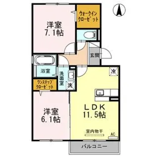 アヴァンツァーレ B棟【3階】の間取り