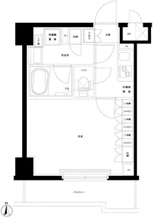 ルーブル武蔵小杉伍番館【4階】の間取り