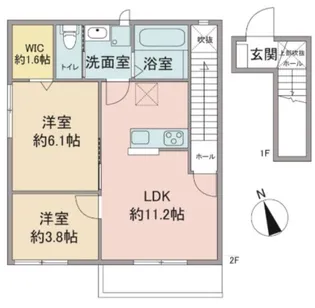 フローレンティアII【2階】の間取り