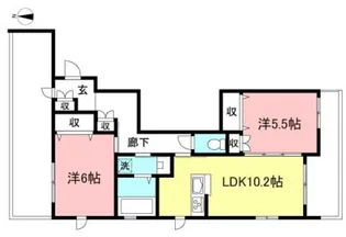 東京都世田谷区梅丘2【マンション】の間取り