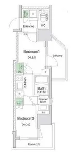 スタイリオ川崎【15階】の間取り