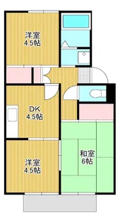 静岡県焼津市大島【アパート】の間取り