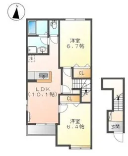 ビビエンダ【2階】の間取り