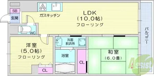 コンアモール1【6階】の間取り