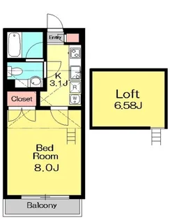 メゾン・パルフェ【2階】の間取り