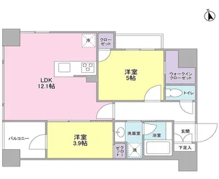 LUPINUS COURT【9階】の間取り