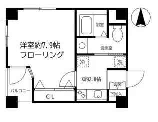 プルナス入谷【2階】の間取り