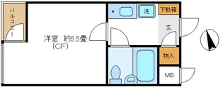 日興パレス西荻窪PARTII【2階】の間取り
