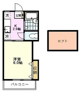 ルビーハイツ【2階】の間取り