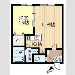 KOTO-琴-【4階】の間取り