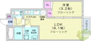 ディアコート2 B棟【1階】の間取り