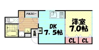 呉竹マンション【3階】の間取り