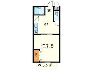 グリーンエーリ【1階】の間取り