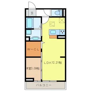 D-スクエア津栄町【2階】の間取り