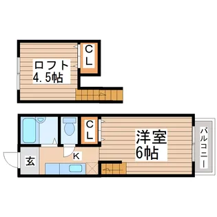 ノリコ・ミラノ【2階】の間取り