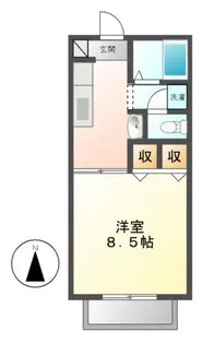 セレーネA【2階】の間取り
