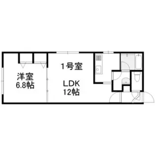 エクセルハウスサウスエイト【1階】の間取り