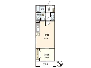 MOCXION成田町【1階】の間取り