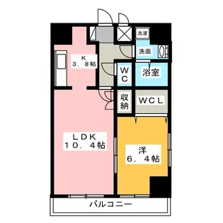 グランヴェーラ下河原【8階】の間取り