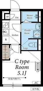 リブリ・MiiA【1階】の間取り