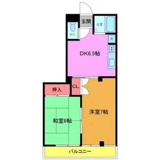 高山ハイツ【3階】の間取り