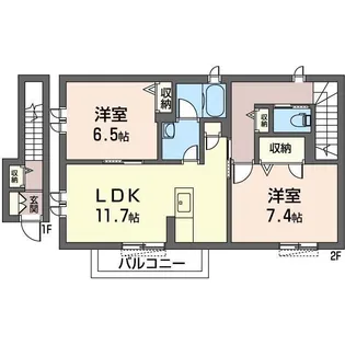 ファミールR【2階】の間取り