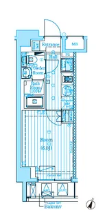 MAXIV横浜吉野町【2階】の間取り