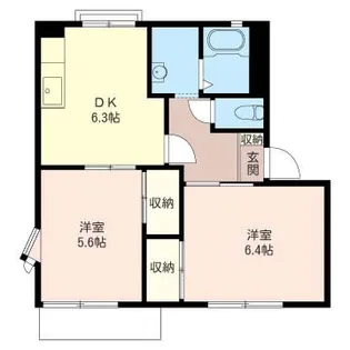 グリーンパーク 富士見 C【2階】の間取り