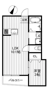 Verus三軒茶屋【3階】の間取り