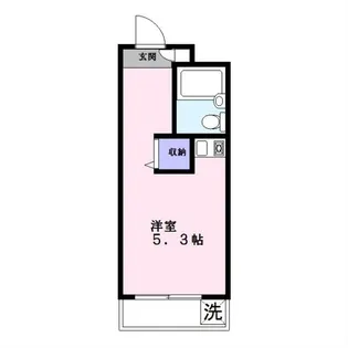 パレドール石川台【5階】の間取り
