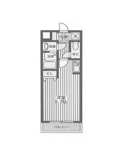 レスポワール佃【2階】の間取り