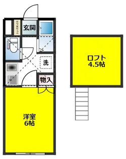 メゾンアキ【1階】の間取り