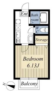 第48アベニュー旭町【1階】の間取り