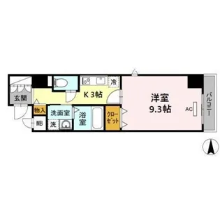 ウイステリア名城【1階】の間取り