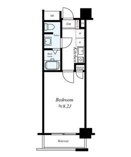 アクアシティ博多【7階】の間取り