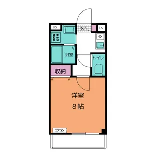 ジーニアル鵜の森【1階】の間取り